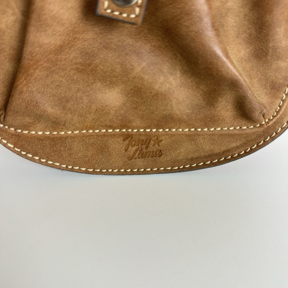 Tony Lama Woven Accent Colorful‎ SaddleBag Leather Southwestern Crossbody Purse - Picture 12 of 12